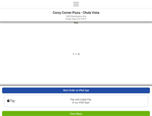 Tablet Screenshot of corzycornerpizzaca.com